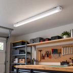 Illustrative workshop application of a 4ft slim tri-proof fixture