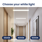 Choose 3500K, 4000K or 5000K white light, application illustration