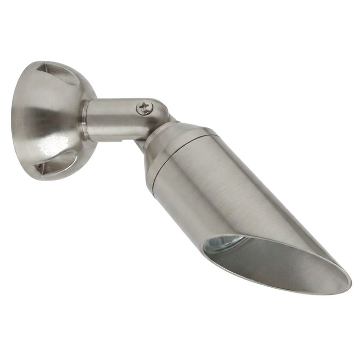 Silver Plated long-shroud bullet downlight with raised canopy