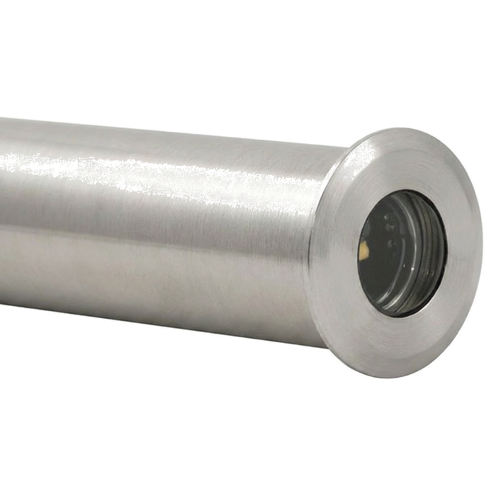 Silver plated lensed round well light