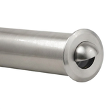 Brass half-moon recessed step light in Silver Plated finish