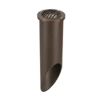 Natural brass louvered deep-sleeve well light