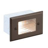 Lensed step light in Bronze