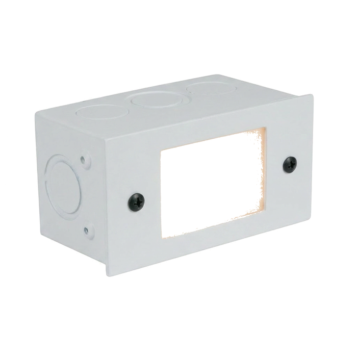 Lensed step light in White