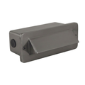 Gun Metal hooded brick step light - front product view