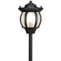 Close-up of 5.75 Inch Lantern Path Light in Black