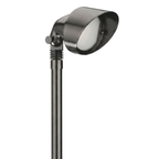 Brass Large Oval Path Light in Gun Metal, alternate product view