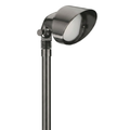 Brass Large Oval Path Light in Gun Metal, close product view