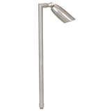 brass Convex Lens Path Light in Silver Plated finish