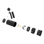 LED track head family illustration, black finish