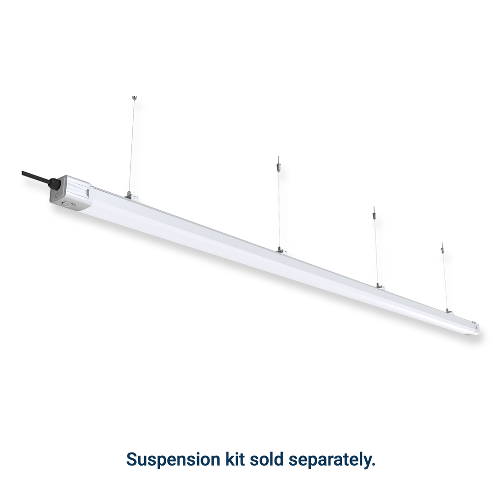 8ft slim tri-proof LED fixture with optional suspension kit, sold separately