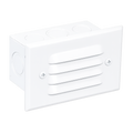 4-Louver Step Light, Recessed, 5 Inch, White, 250 Lumens