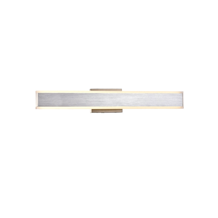 LED Brushed Aluminum Vanity Light, Solstar, Selectable CCT