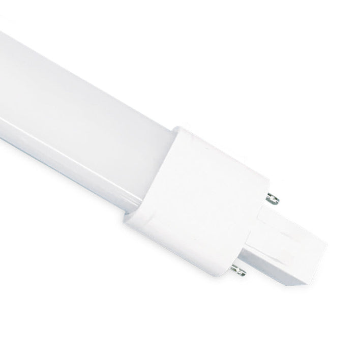 LED PL Retrofit Lamp, G23 2 Pin, 600 Lumens, Base View