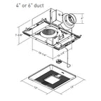 Panasonic FV-0511VQCL1 dimensions