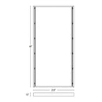 2x4 Surface Mount Kit dimensions