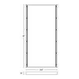 2x4 Surface Mount Kit dimensions