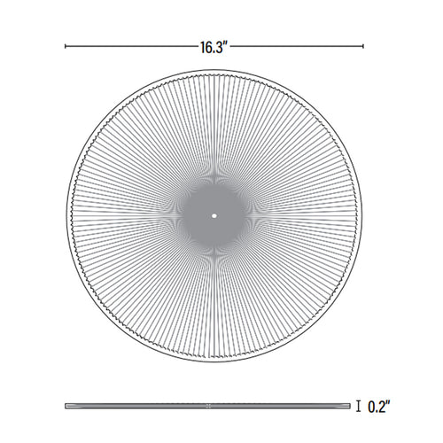 16 in. Acrylic Bottom Lens
