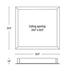 2x2 Flange Kit dimensions