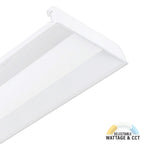 LED Center Basket Troffer, 35W/25W/18W, 1x4, Selectable Wattage & CCT, 4300 Lumens