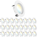 Recessed LED Retrofit Lighting, 4 Inch, Smooth, Selectable CCT (3000K-6500K), 660 Lumens