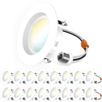 Large hero retrofit light with E26 adapter plus 16 smaller duplicates arranged below for multi pack display.
