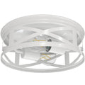Arcadia Industrial Ceiling Light with A19 Filament Bulbs, 1600 Lumens