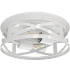 Arcadia Industrial Ceiling Light with A19 Filament Bulbs, 1600 Lumens