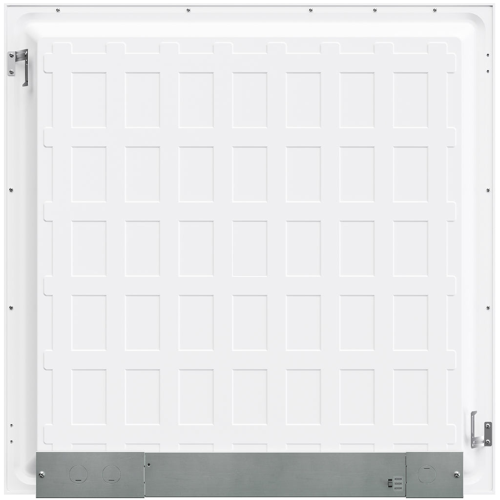 2x2 Ceiling Panel Light back with Selectable CCT switch and protective installation brackets