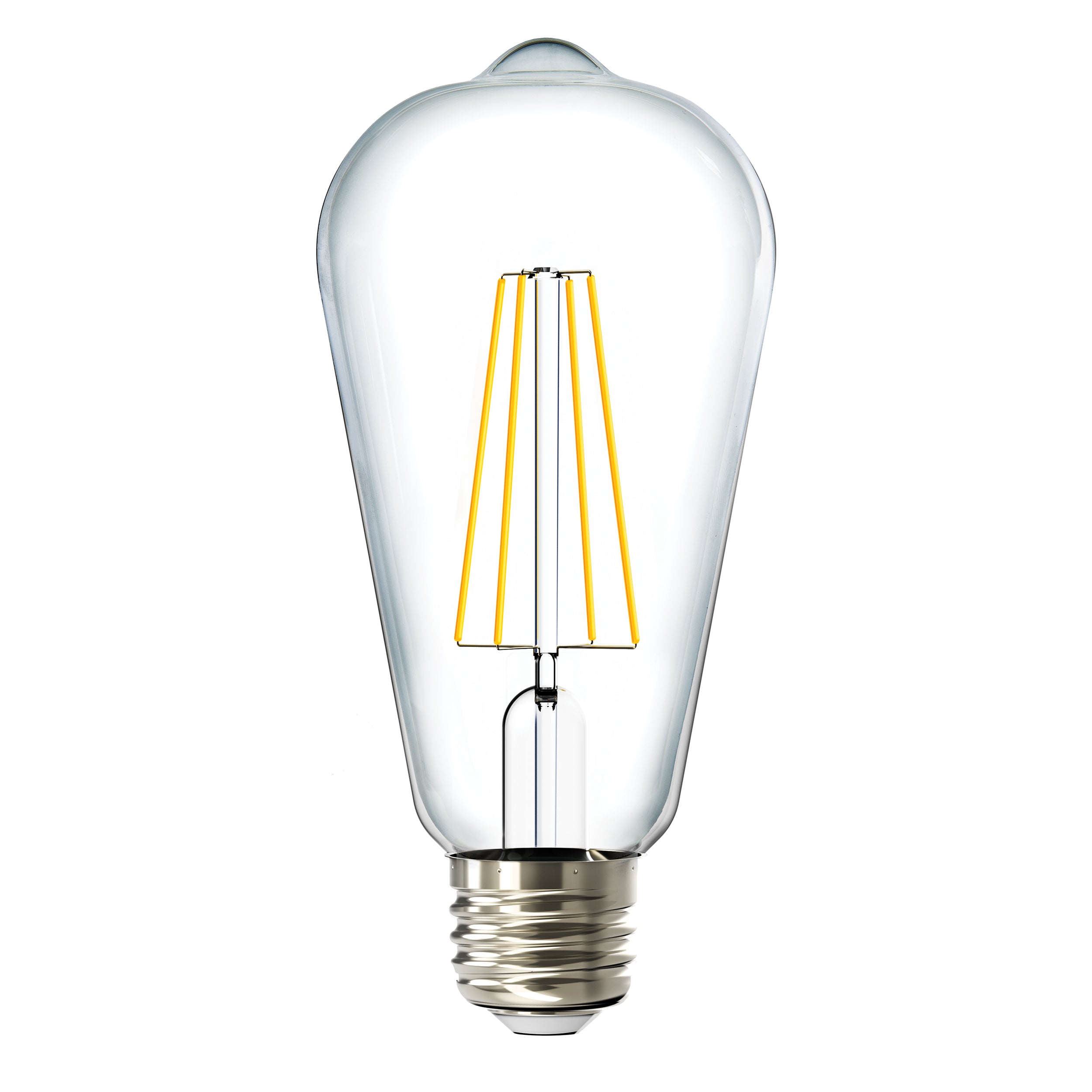 Sunco ST64 LED Bulb, Filament, Dusk to Dawn, 800 Lumens, 2700K